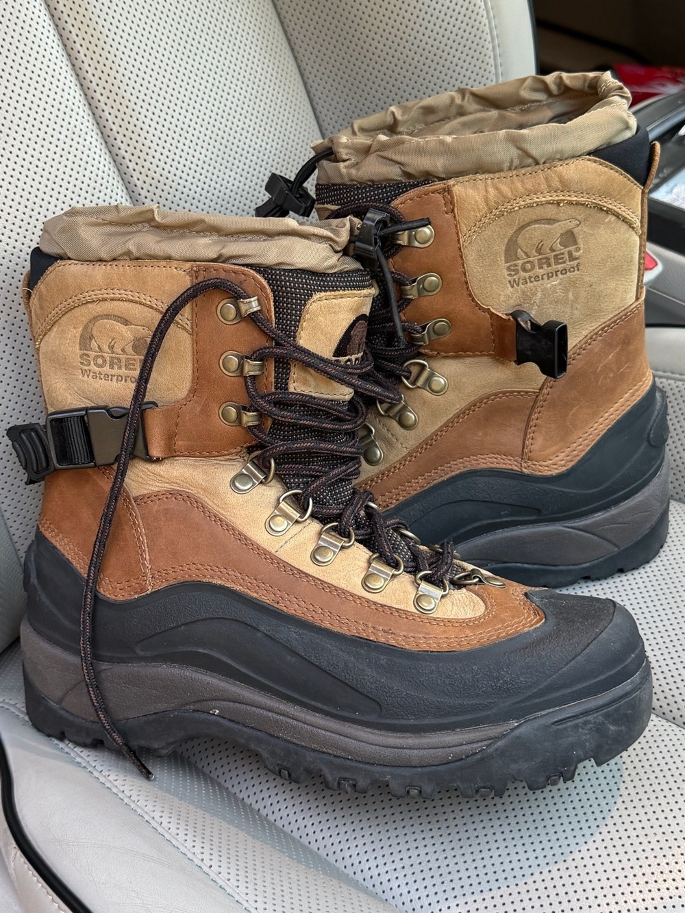 Vintage SOREL Conquest Men 7 Waterproof Winter Boots Insulated 400g NM1049 -40F